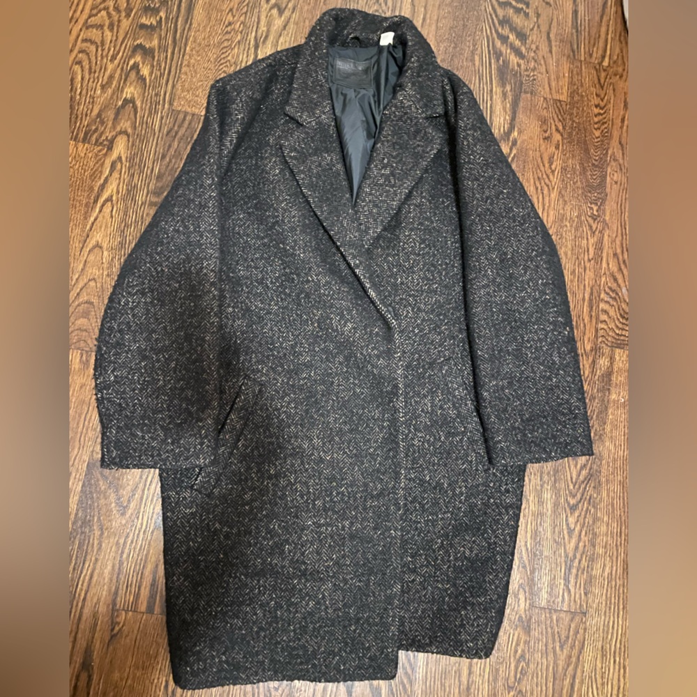 Levi's Black Wool Blend Coat